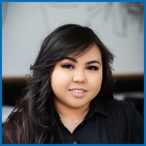 Shekinah Lim smiles at the camera.